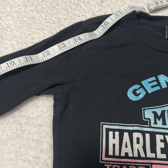 Harley Davidson Little Girl’s L/S Genuine Legend Tee, EUC, Size 6/6X - Picture 7 of 9